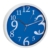 TFA-Dostmann Analoge Wanduhr TFA 60.3034.06 mit geräuscharmem Uhrwerk (Blau) - 1