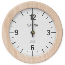 Saunauhr Wanduhr elektrisch Sauna Uhr rund 210 mm - 1