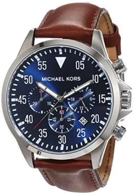 Michael Kors Herren-Armbanduhr Chronograph Quarz Leder MK8362 -