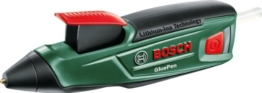 Bosch DIY Akku-Heißklebepistole GluePen, Micro-USB Ladegerät, 4x Kleber Ultrapower (3,6 V) -