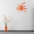 FLEXISTYLE Moderne wanduhr jugendzimmer Jungen Fleck Orange 64cm, wanduhr Teenager, Made in EU - 2
