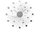 Karlsson Wanduhr „Little Big Time“ – Ø 90 Cm, Aluminium Silber, Minimalistisch, Nur Zeiger, Ohne Ziffern