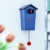 KOOKOO Birdhouse Limited Edition Blau Wanduhr mit 12 natürlichen Vogelstimmen aus der Natur oder Kuckucksuhr Moderne Design Singvogel Uhr mit Pendel - 4