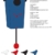 KOOKOO Birdhouse Limited Edition Blau Wanduhr mit 12 natürlichen Vogelstimmen aus der Natur oder Kuckucksuhr Moderne Design Singvogel Uhr mit Pendel - 6