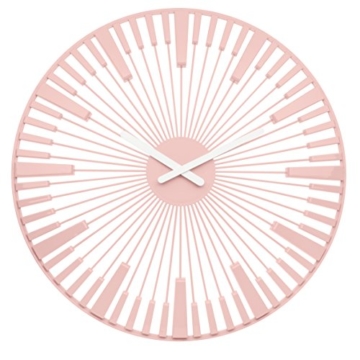 Koziol Piano Wanduhr, Uhr, Quarzuhrwerk, Dekoration, Deko, Kunststoff, Powder Pink, 45 cm, 2340638 - 1
