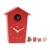 KOOKOO AnimalHouse Rot, Moderne kleine Kuckucksuhr mit 5 Bauernhoftieren, Aufnahmen aus der Natur Moderne witzige Design Uhr - 1