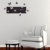 Große moderne Wanduhr Schmetterling grau Querformat 20 x 60 cm, 3d DIY, Wohnzimmer, Schlafzimmer, Kinderzimmer - 3