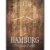 LAUTLOSE Designer Wanduhr mit Spruch Hamburg meine Perle Holz Holzoptik modern Deko schild Abstrakt Bild 41 x 28cm - 1