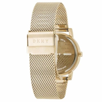 DKNY Damen Analog Quarz Uhr mit Edelstahl Armband NY2621 - 3