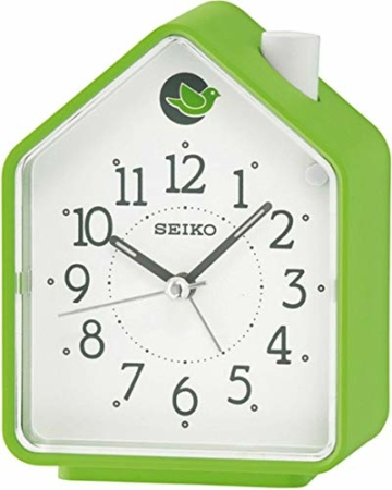 Seiko Wecker grün Kunststoff Schleichende Sekunde QHP002M - 1