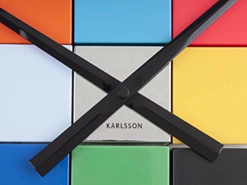 Karlsson KA5698MC DIY Cubic Uhr, Wanduhr, Kunststoff, Mehrfarbig, One Size - 3